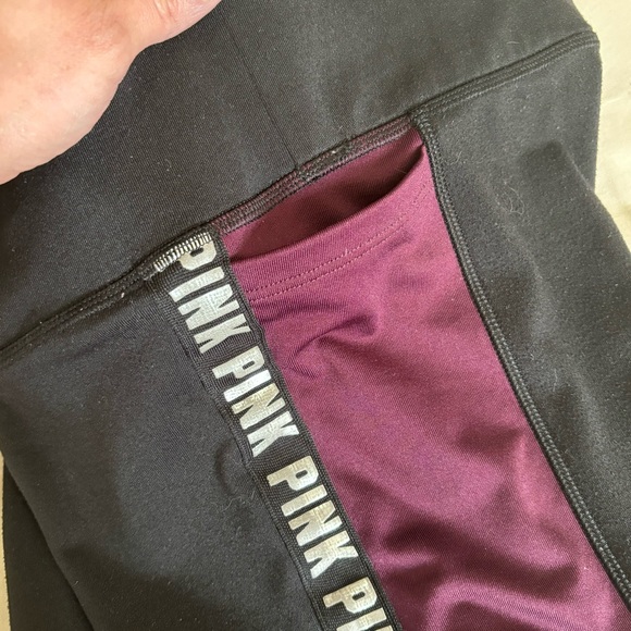 Victorias Secret Pink Cozy Collection Fleece Lined Leggings Size XS - Picture 5 of 8